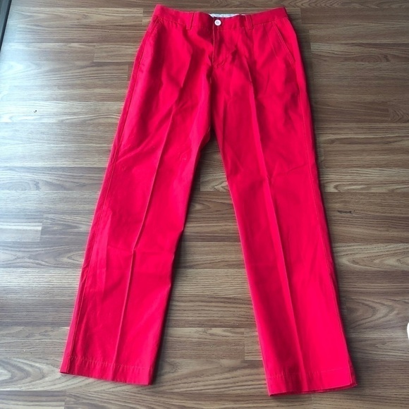 Red Vineyard Vines Slim Fit Breaker Pant - Picture 1 of 12